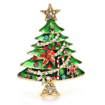 Kerstboom broche strass Christmas Kerst
 beschikbaar voor biedingen