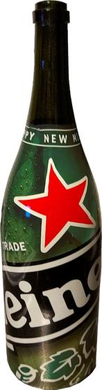 Millennium fles Heineken (leeg), Verzamelen, Biermerken, Heineken, Gebruikt, Flesje(s), Ophalen of Verzenden