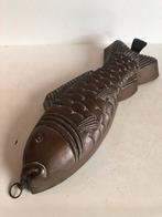 antieke koperen vis karper vorm 30 cm 19e eeuw, Ophalen of Verzenden