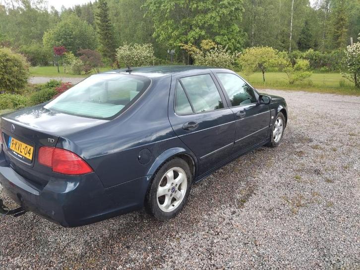 Saab 9-5 1.9 TID Sport Sedan Blauw Youngtimer Trekhaak, Auto's, Saab, Particulier, Saab 9-5, ABS, Airbags, Airconditioning, Alarm