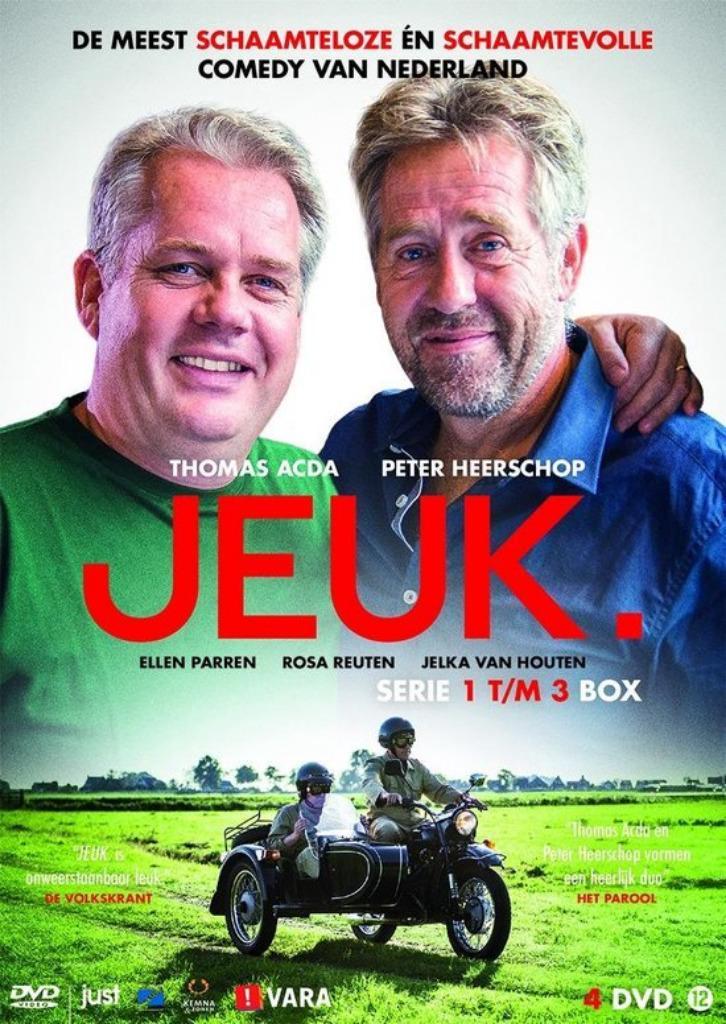 Komische TV-serie "Jeuk" box met serie 1 to 3, Cd's en Dvd's, Dvd's | Komedie, Zo goed als nieuw, Romantische komedie, Boxset