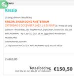 Krezip, Tickets en Kaartjes, Twee personen
