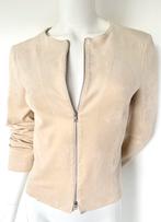 MARCCAIN SUÉDINE JASJE, CREME, 36 (NEW €229) ALS NIEUW💖💖💖, Overige kleuren, Ophalen of Verzenden, Zo goed als nieuw, Jasje