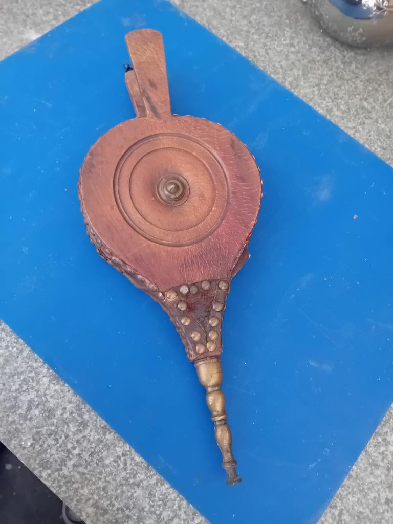 Antieke Blaasbalg, Ophalen of Verzenden, Gebruikt, Vrijstaande haard, Houthaard