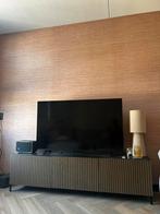 TV meubel Ikea 180 cm hout en zwart, 150 tot 200 cm, Ophalen of Verzenden, Zo goed als nieuw, Minder dan 100 cm