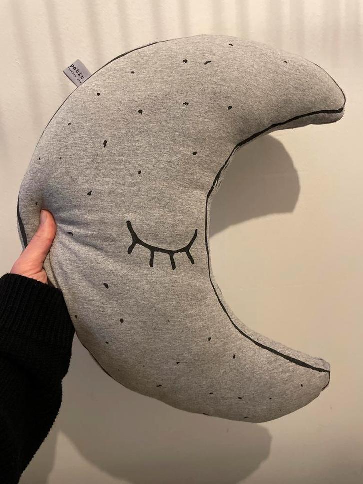 Maan Kussen - Kinderkamer Decoratie, Kinderen en Baby's, Kinderkamer | Commodes en Kasten, Zo goed als nieuw, Minder dan 75 cm