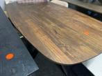 Deens Ovaal Tafel 160x90 Mangohout Notenhout, Huis en Inrichting, Tafels | Eettafels, Ophalen, Nieuw, 50 tot 100 cm, 150 tot 200 cm