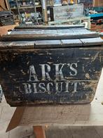 Originele antieke biscuit kist, Ark's Biscuit, Ophalen of Verzenden