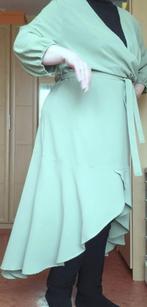 Mooie rondom open lopende groene jurk - Mt 50, Kleding | Dames, Ophalen of Verzenden, Nieuw, Groen, Jurk