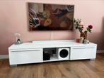 Tv-meubel hoogglans wit 180cm breed, Ophalen, Gebruikt, 150 tot 200 cm, Minder dan 100 cm