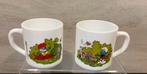 Vintage 2 Smurfen Bekers van Acorpal Glas.1986 Peyo., Verzamelen, Verzenden, Zo goed als nieuw, Gebruiksvoorwerp