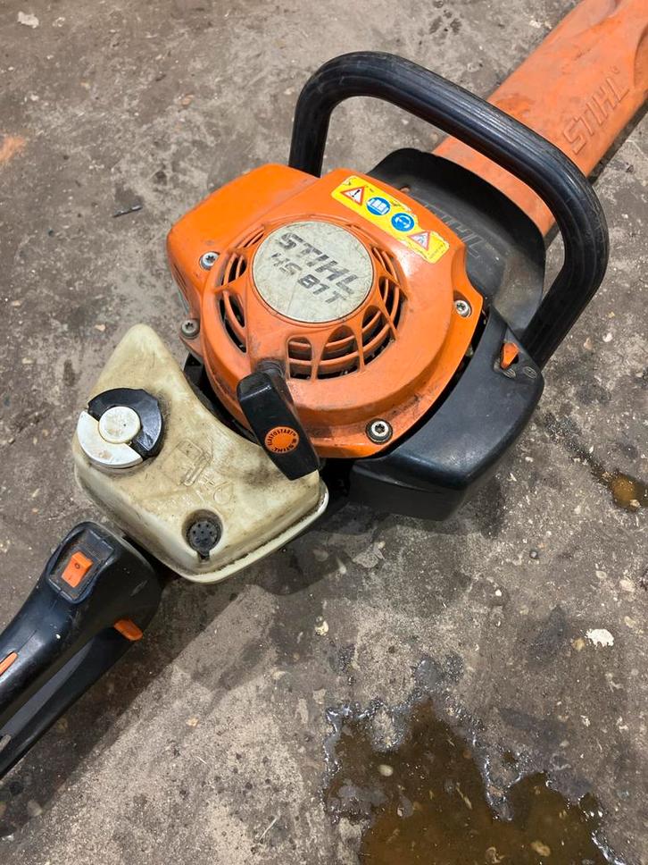 Stihl HS81T Heggenschaar. Lengte 60 cm., Tuin en Terras, Heggenscharen, Gebruikt, Benzine, Ophalen
