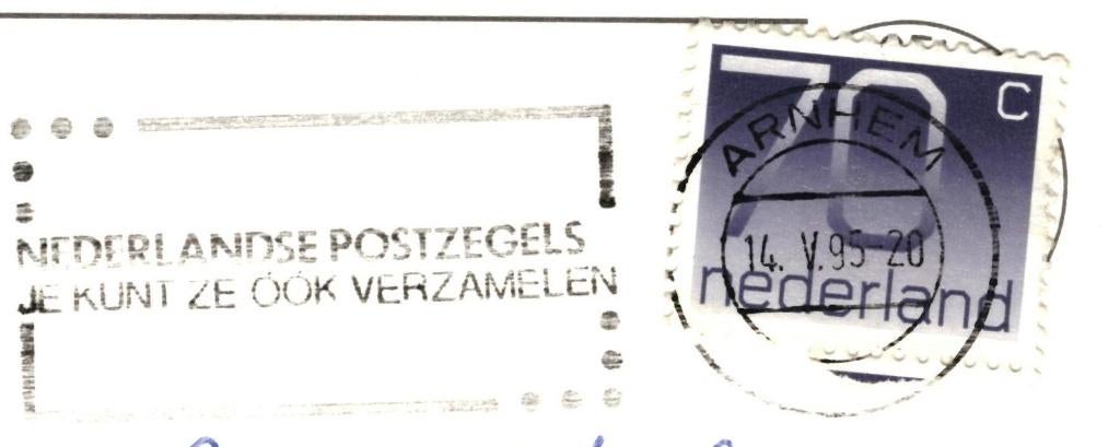 987543 Dieren 80+ Gld Stoomlocomotief Gelopen met postzegel, Verzamelen, Ansichtkaarten | Nederland, Ophalen of Verzenden, 1980 tot heden