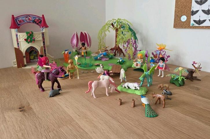 Playmobil Fairies 5444, 5449, 5492, 5352, 4777 en 6829, Kinderen en Baby's, Speelgoed | Playmobil, Zo goed als nieuw, Ophalen of Verzenden