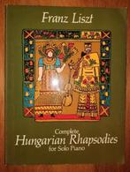 piano-Complete Hungarian Rhapsodies Piano - Franz Liszt-mooi, Ophalen of Verzenden, Gebruikt, Artiest of Componist, Piano