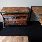 Sidetable van indonesisch boothout, Ophalen of Verzenden