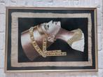 een echte papierus van Nefertiti met omlijsting, Ophalen, Zo goed als nieuw, Schilderij, Minder dan 50 cm