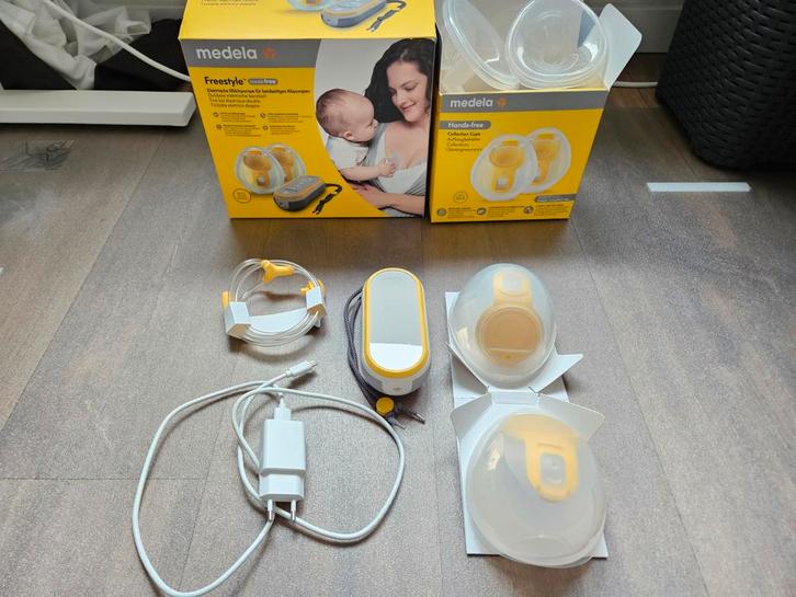 Medela Freestyle Handsfree Borstkolf + Extra's, Kinderen en Baby's, Babyvoeding en Toebehoren, Gebruikt, Borstkolf, Ophalen of Verzenden