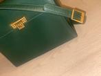 Vintage Christian dior leren dennen groen crossbody tas, Handtas, Groen, Ophalen of Verzenden, Zo goed als nieuw