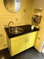 Wastafelmeubel 105 x 55 cm met kunststof blad incl. boiler, Doe-het-zelf en Verbouw, Sanitair, Ophalen, Gebruikt, Wastafel