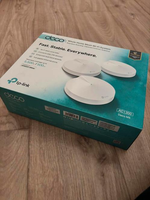 TP-Link Deco M5 Mesh WiFi - 3-pack - 500 m² dekking, Computers en Software, WiFi-versterkers, Zo goed als nieuw, Ophalen of Verzenden