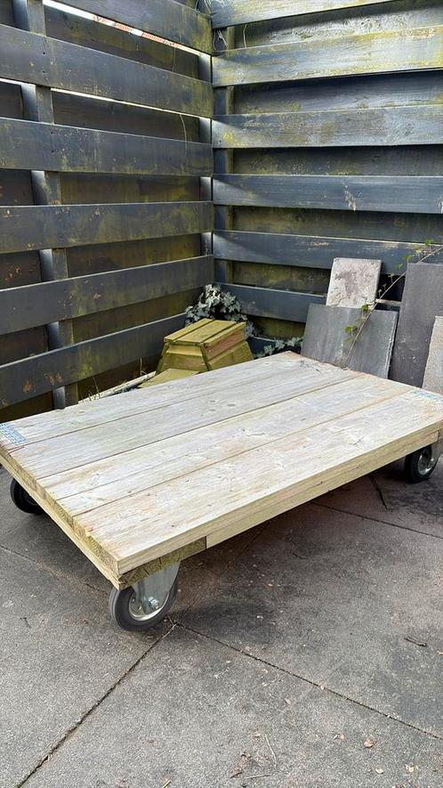 Salontafel steigerhout, Huis en Inrichting, Tafels | Salontafels, Gebruikt, Minder dan 50 cm, 50 tot 100 cm, 100 tot 150 cm, Rechthoekig