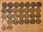 Set 1 centen 1948 1950 tot en met 1977 en 1980, Ophalen of Verzenden, Koningin Juliana, 1 cent, Setje