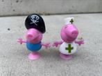 Peppa Pig speelgoed 2 poppetjes  (bijvoorbeeld voor in bad), Ophalen of Verzenden, Gebruikt
