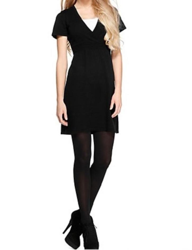 S.Oliver fijngebreide zwarte jurk v-hals S Oliver maat 42, Kleding | Dames, Jurken, Nieuw, Maat 42/44 (L), Zwart, Boven de knie
