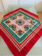 Tafelkleed rood bloemen retro vintage NIEUW jaren 70 80, Huis en Inrichting, Keuken | Textiel, Ophalen of Verzenden, Nieuw, Rood
