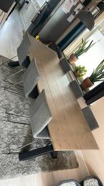 Eettafel 220x90, Huis en Inrichting, Tafels | Eettafels, Ophalen, Kunststof, 200 cm of meer, 50 tot 100 cm