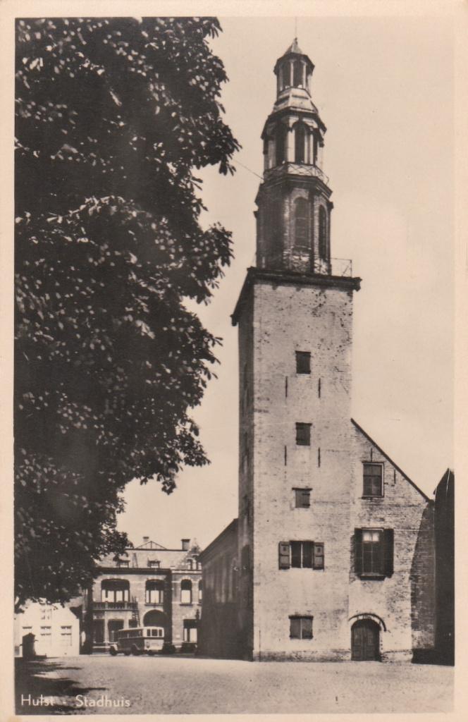 hulst  stadhuis, Verzamelen, Ansichtkaarten | Nederland, Noord-Brabant, Voor 1920, Ophalen of Verzenden