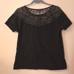 Vive Maria T-shirt met Kant - Maat M, Maat 38/40 (M), Verzenden, Zwart, Zo goed als nieuw