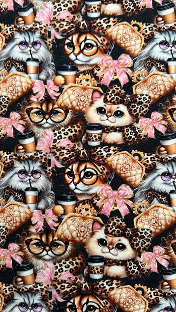 Fun animals panter french terry beschikbaar voor biedingen