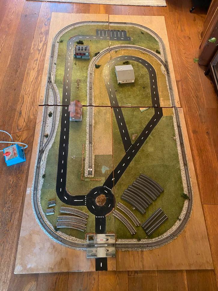 Märklin H0 treinbaan met transformator, Hobby en Vrije tijd, Modeltreinen | H0, Gebruikt, Treinset, Wisselstroom, Märklin, Analoog