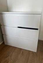 Witte Ikea malm ladekast, Huis en Inrichting, Kasten | Ladekasten, Ophalen, 50 tot 100 cm, Zo goed als nieuw, 3 of 4 laden