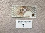 bankbiljet 100 gulden ongevouwen dus nieuw staat, Postzegels en Munten, Bankbiljetten | Nederland, Ophalen of Verzenden, 100 gulden