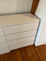 Ikea Malm Kast - Wit- 4 Lades, Ophalen, Kunststof, Gebruikt, 50 tot 100 cm