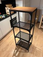 Open kast - metaal en hout - 51 x 36 x 136,5 cm - Gebruikt, Ophalen, Zo goed als nieuw