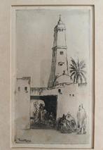 Jan Heesters (1893-1982) - Oosterse scene Moskee - Algerije, Ophalen of Verzenden