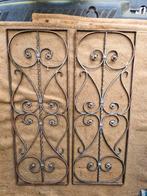 Twee gaaf antieke smeedijzeren art deco deur roosters, Ophalen of Verzenden, Zo goed als nieuw