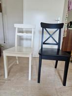 2 eetkamerstoelen van IKEA, Huis en Inrichting, Stoelen, Ophalen, Zo goed als nieuw, Wit, Eén