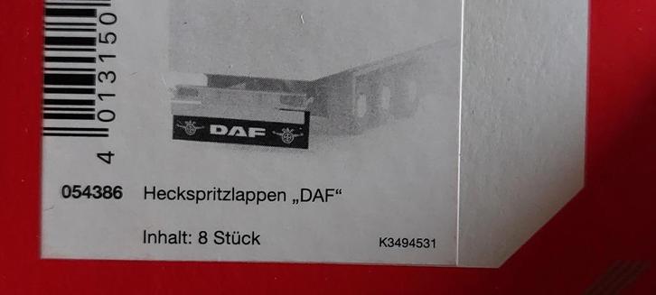 H0LK 0829 SPATLAPPEN VOOR VRACHTWAGEN OF TRAILERS 1/87, Hobby en Vrije tijd, Modelauto's | 1:87, Nieuw, Bus of Vrachtwagen, Herpa