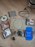 PlayStation 1 (PS1) met games, Spelcomputers en Games, Ophalen of Verzenden, Met 1 controller, Gebruikt, Met games