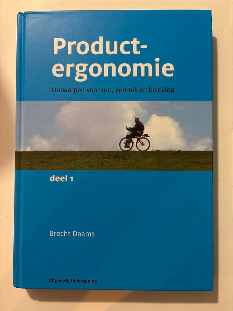 Product-ergonomie deel 1 - Brecht Daams, Ophalen of Verzenden, Zo goed als nieuw, HBO