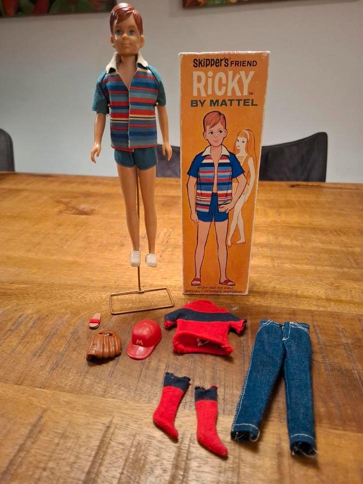 Vintage Ricky pop van Mattel, Verzamelen, Poppen, Gebruikt, Ophalen of Verzenden
