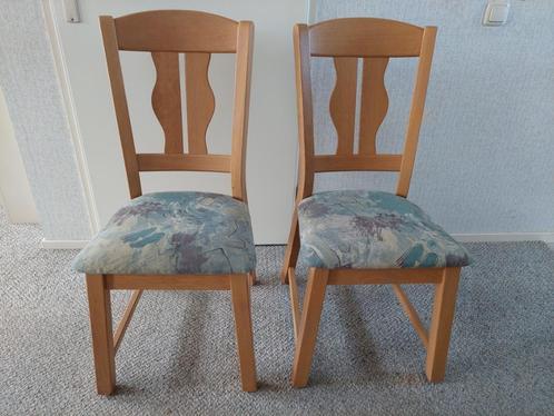 Twee eetkamer- of slaapkamerstoelen, Huis en Inrichting, Stoelen, Nieuw, Twee, Hout, Stof, Overige kleuren, Ophalen