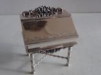 Miniatuur zilver L105-19 secretaire buro zilveren miniaturen, Verzenden, Zilver