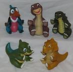 5 Vintage Pizza Hut dinosaurs handpoppen 1988, Verzenden, Gebruikt, Tv, Overige typen
