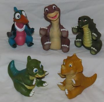 5 Vintage Pizza Hut dinosaurs handpoppen 1988 beschikbaar voor biedingen